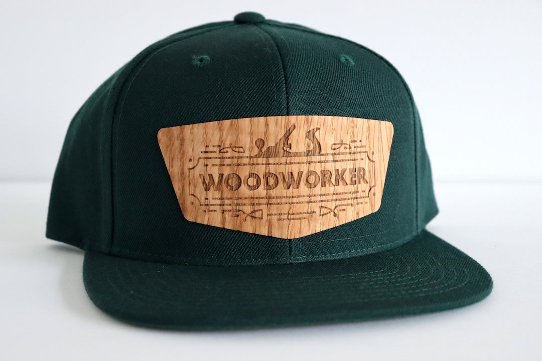 Woodworker design 1 hat - Red oak wood