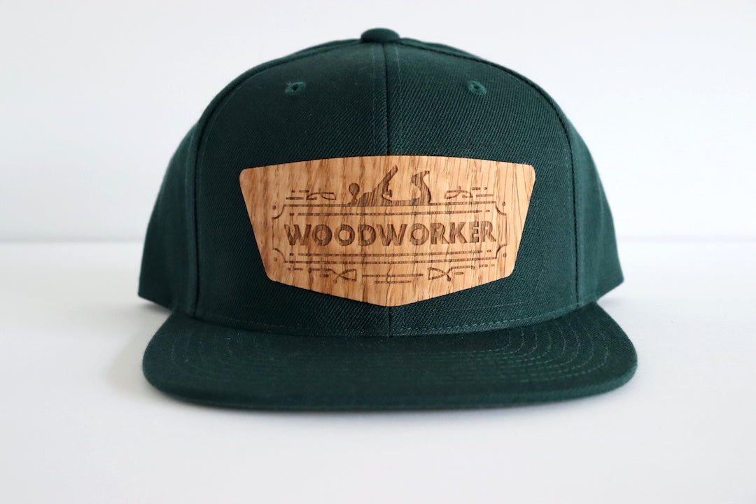 Woodworker design 1 hat - Red oak wood