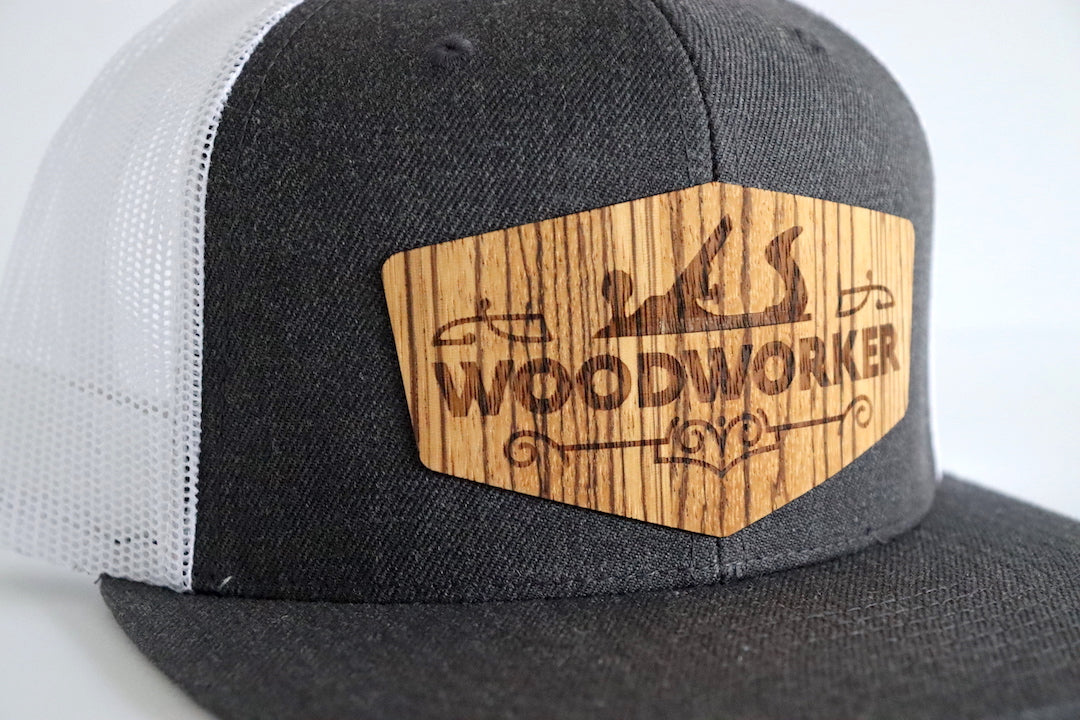 Woodworker design 2 hat - Zebrawood