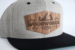 Woodworker design 2 hat - Walnut wood