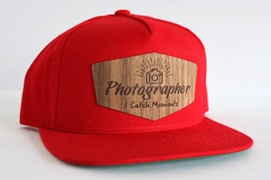 Photographer hat - Walnut wood