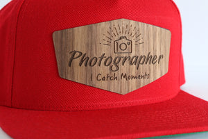 Photographer hat - Walnut wood