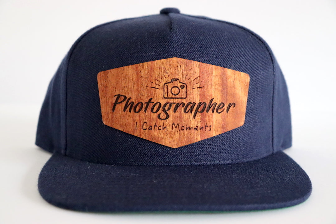 Photographer hat - Mahogany wood