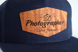 Photographer hat - Mahogany wood