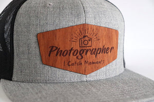 Photographer hat - Jatoba wood