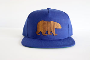 Bear design hat - Teak wood