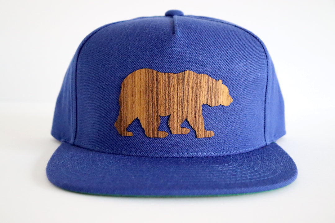 Bear design hat - Teak wood