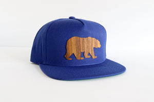 Bear design hat - Teak wood