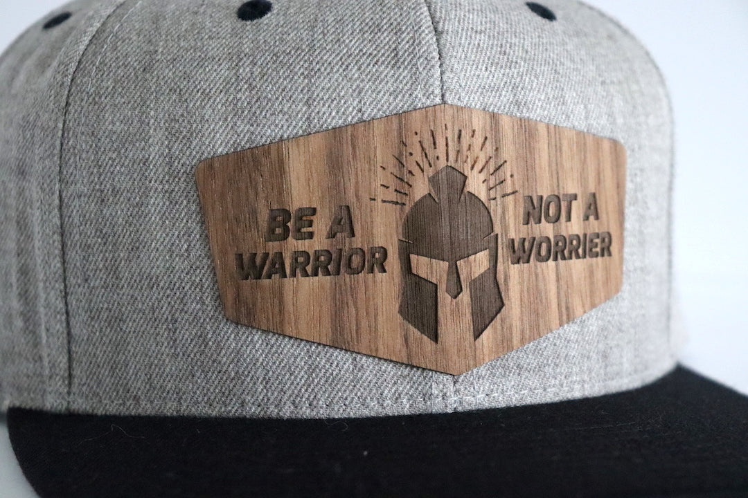 Warrior design hat - Walnut wood