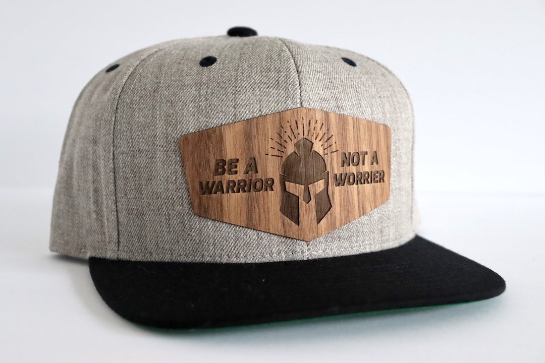 Warrior design hat - Walnut wood