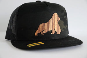 Gorilla design hat - Zebrawood