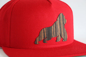 Gorilla design hat - Ebony wood