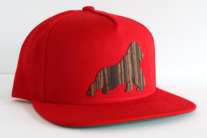 Gorilla design hat - Ebony wood