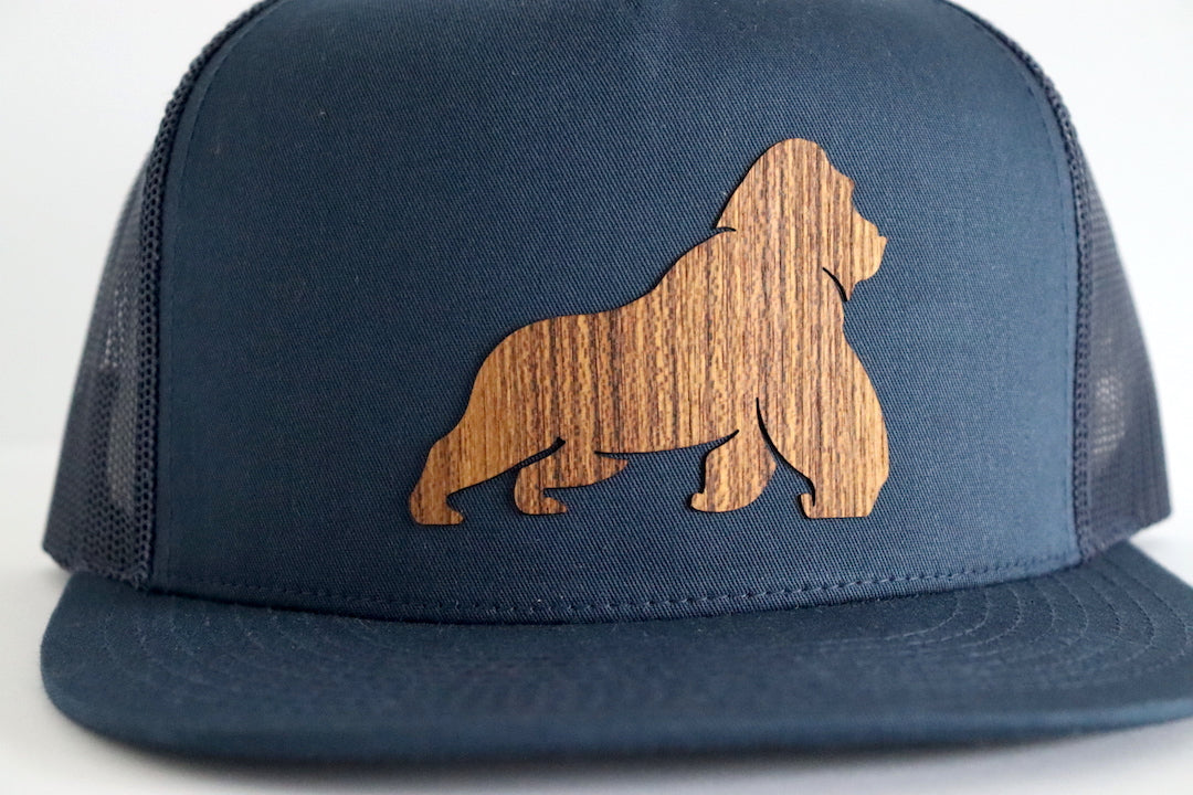 Gorilla design hat - Teak wood