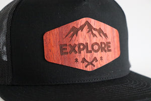 Explore design hat - Padauk wood