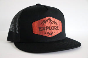 Explore design hat - Padauk wood