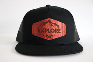 Explore design hat - Padauk wood