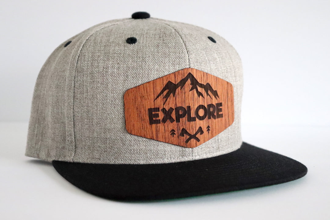 Explore design hat - Jatoba wood