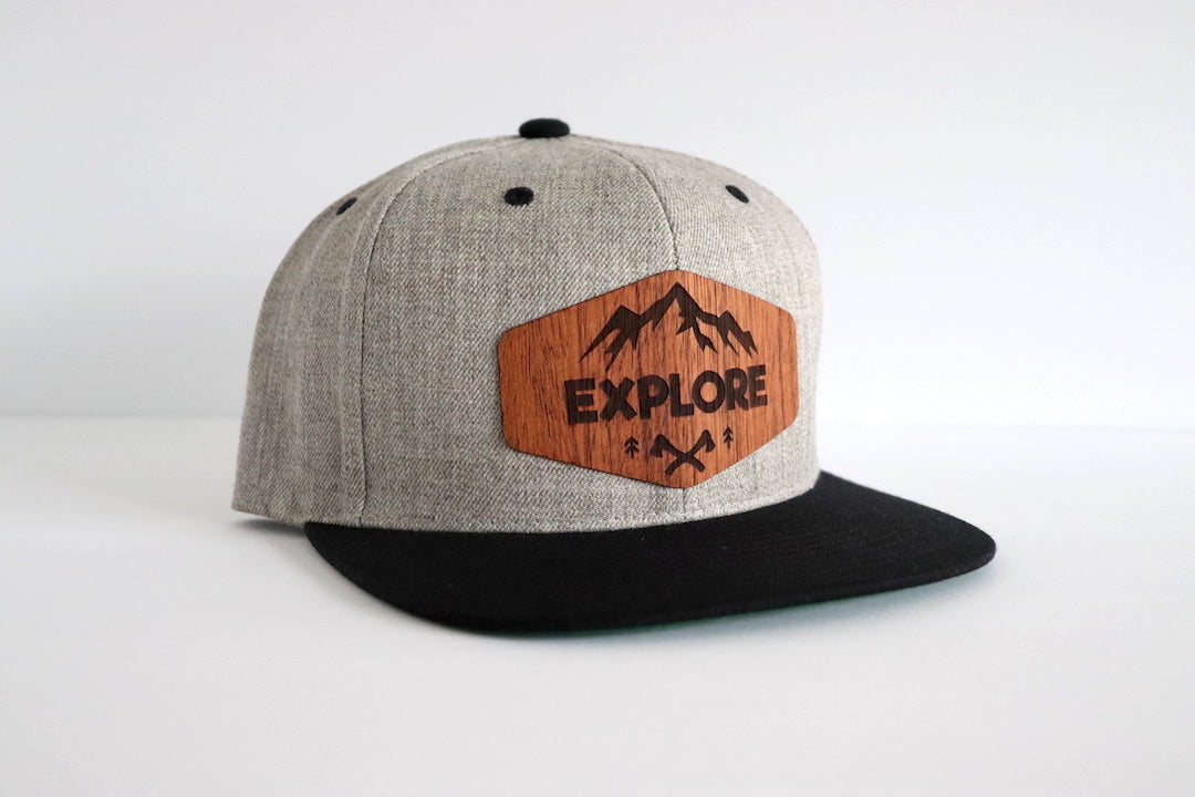 Explore design hat - Jatoba wood