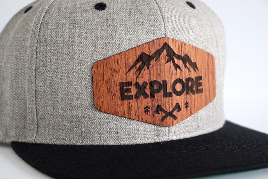 Explore design hat - Jatoba wood