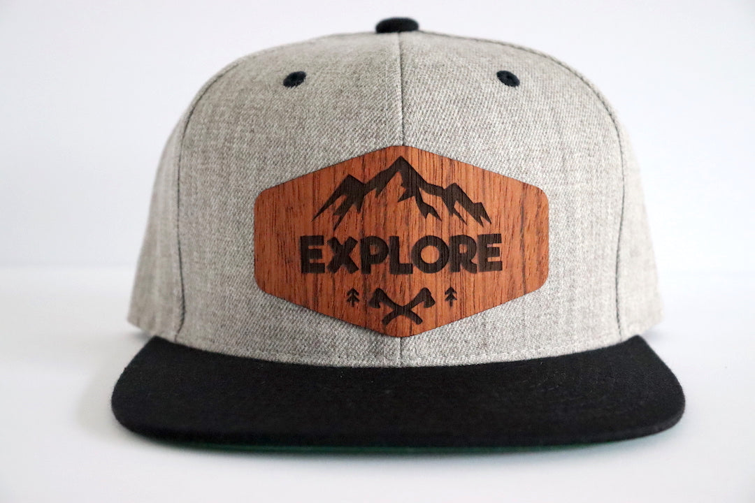 Explore design hat - Jatoba wood