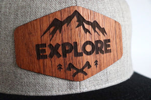 Explore design hat - Jatoba wood