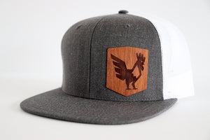 Roaster design hat - Jatoba wood