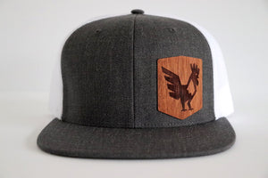 Roaster design hat - Jatoba wood