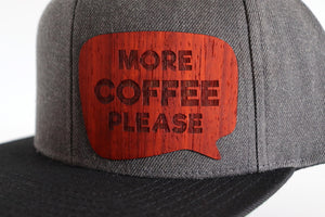 More coffee design hat - Padauk wood