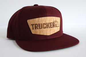 Trucker design hat - White oak wood