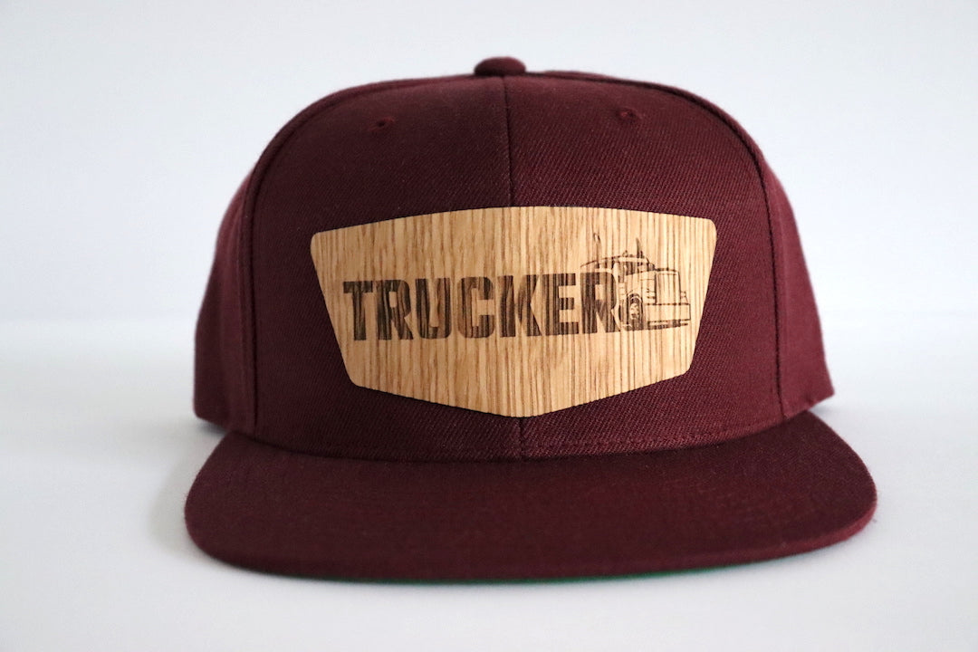 Trucker design hat - White oak wood