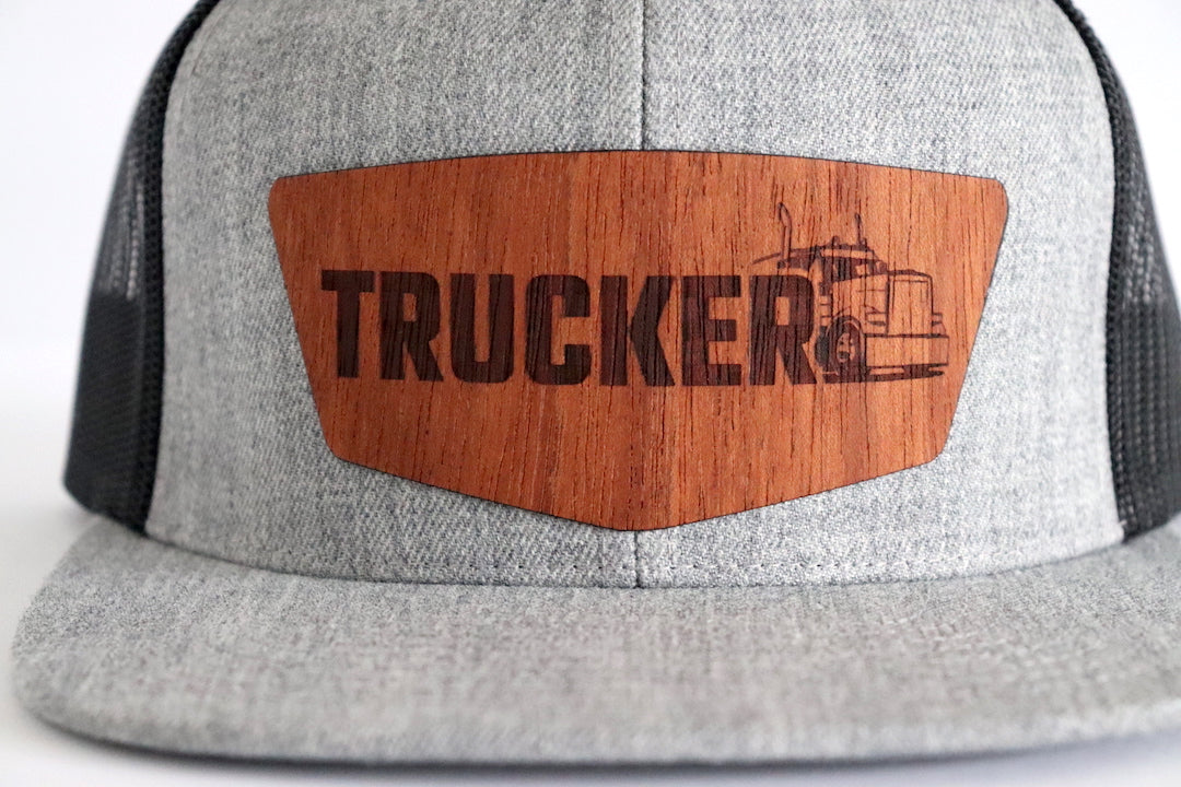 Trucker design hat - Jatoba wood