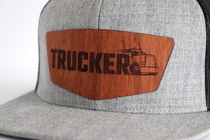 Trucker design hat - Jatoba wood