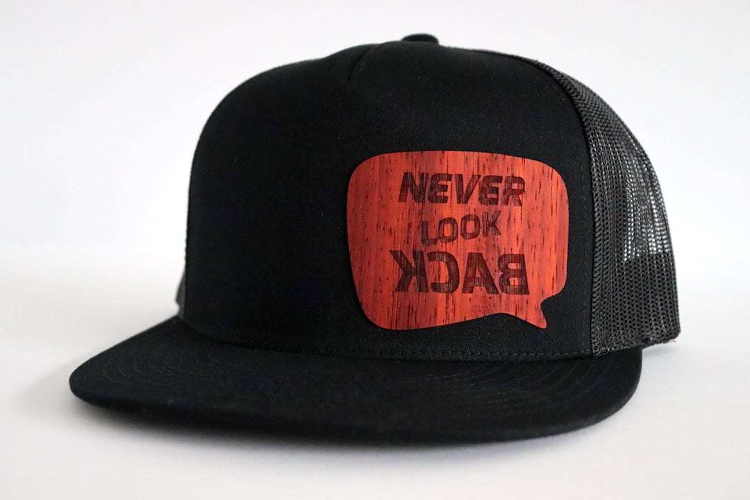 Never look back hat - Padauk wood