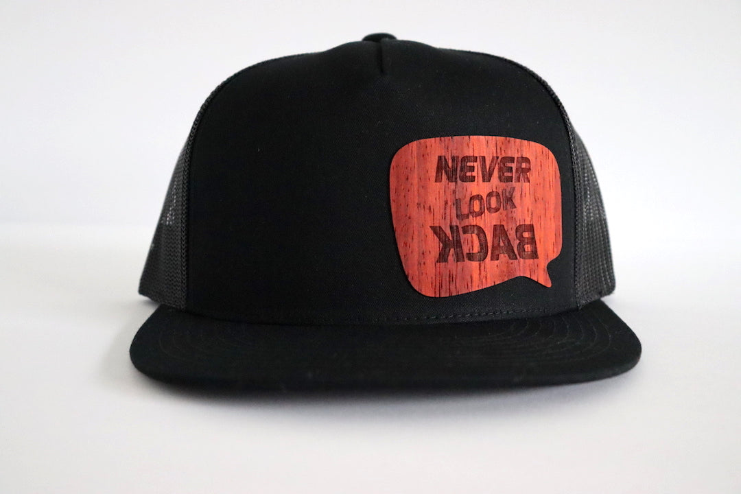 Never look back hat - Padauk wood