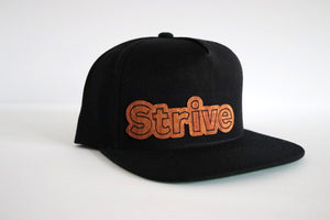 Strive design hat - Mahogany wood