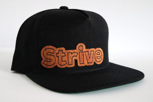 Strive design hat - Mahogany wood