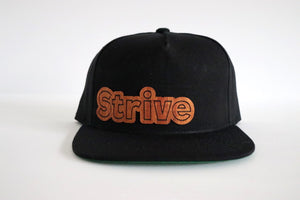 Strive design hat - Mahogany wood