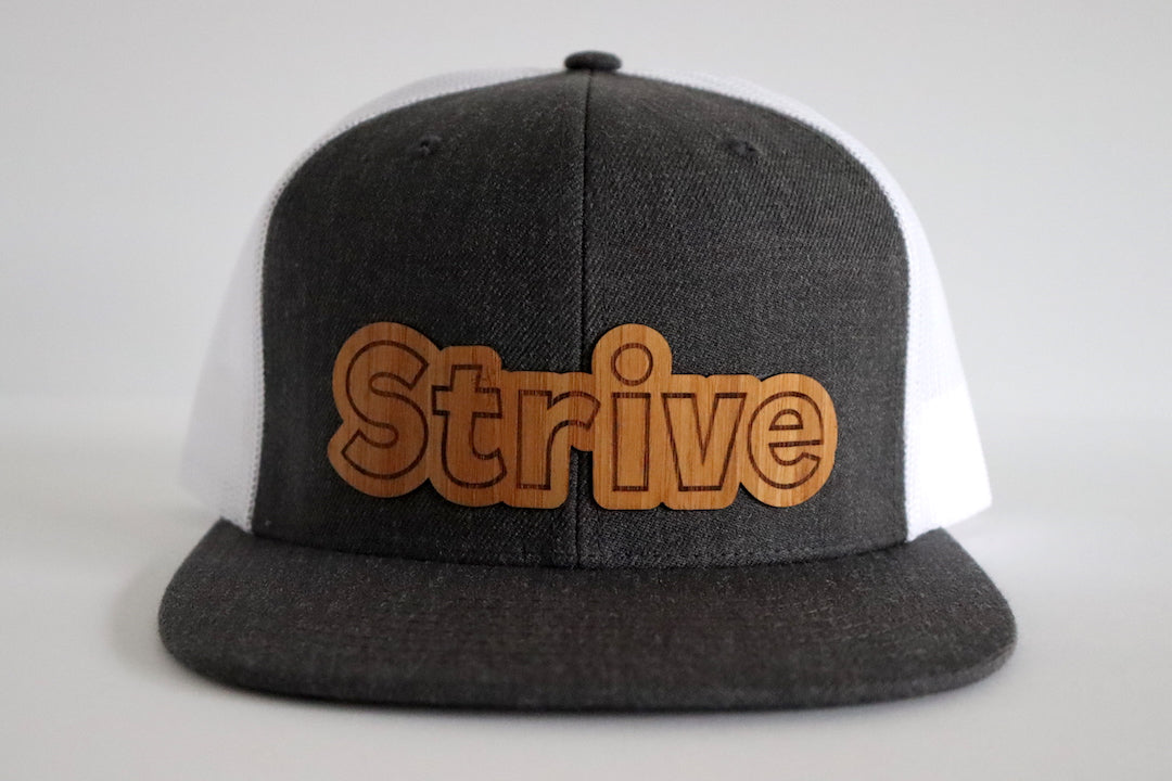 Strive design hat - Bambo wood