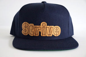 Strive design 2 hat - Zebrawood wood