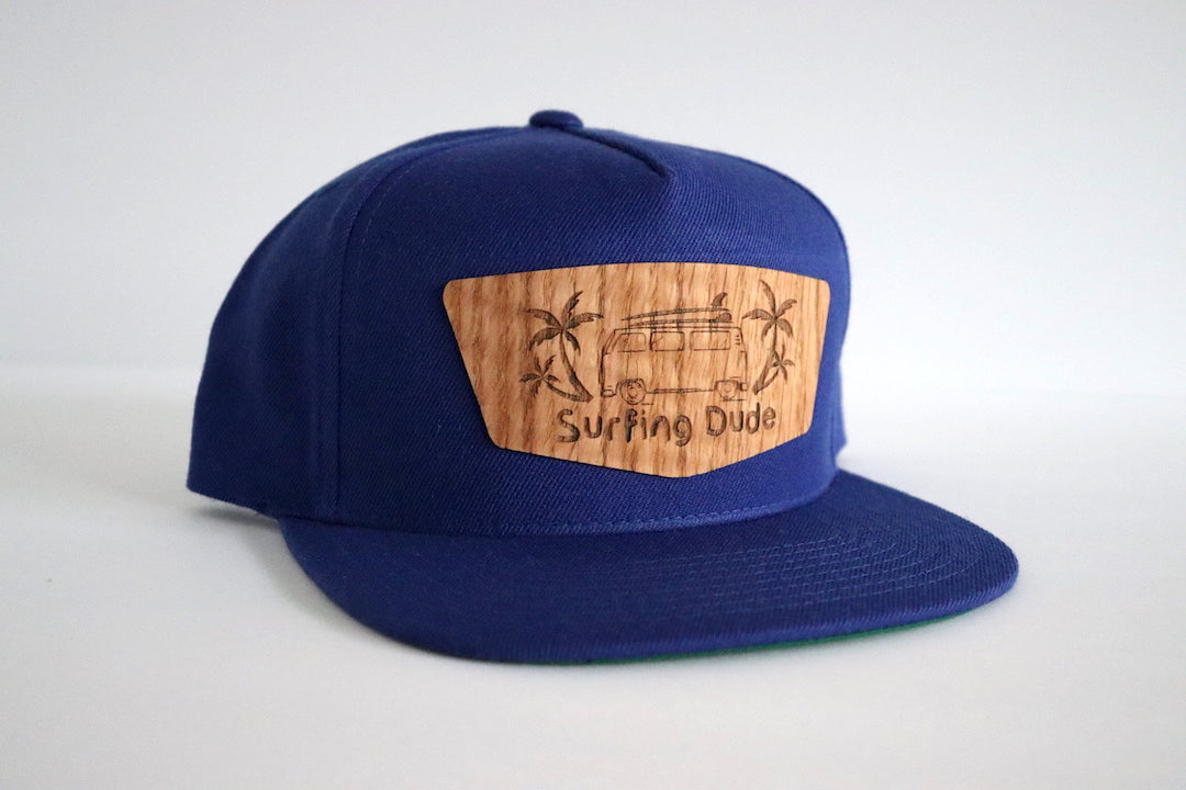 Surfing Dude hat - Red oak wood