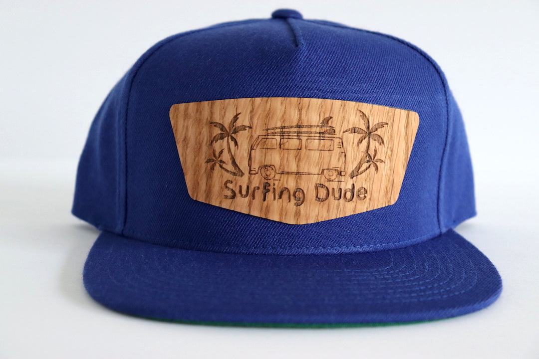 Surfing Dude hat - Red oak wood