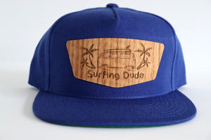 Surfing Dude hat - Red oak wood