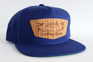 Surfing Dude hat - Red oak wood