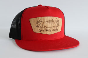 Surfing Dude hat - White oak wood