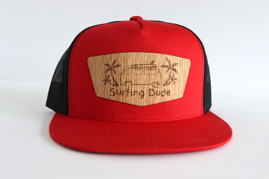 Surfing Dude hat - White oak wood