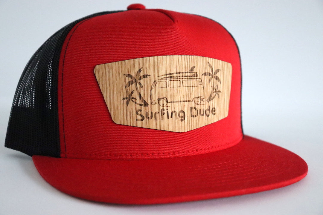 Surfing Dude hat - White oak wood