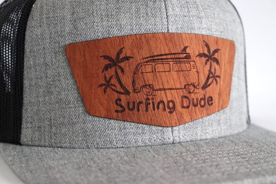 Surfing Dude hat - Jatoba wood