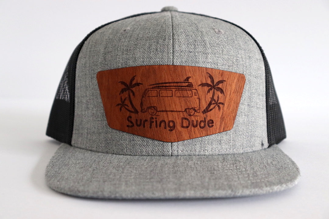 Surfing Dude hat - Jatoba wood