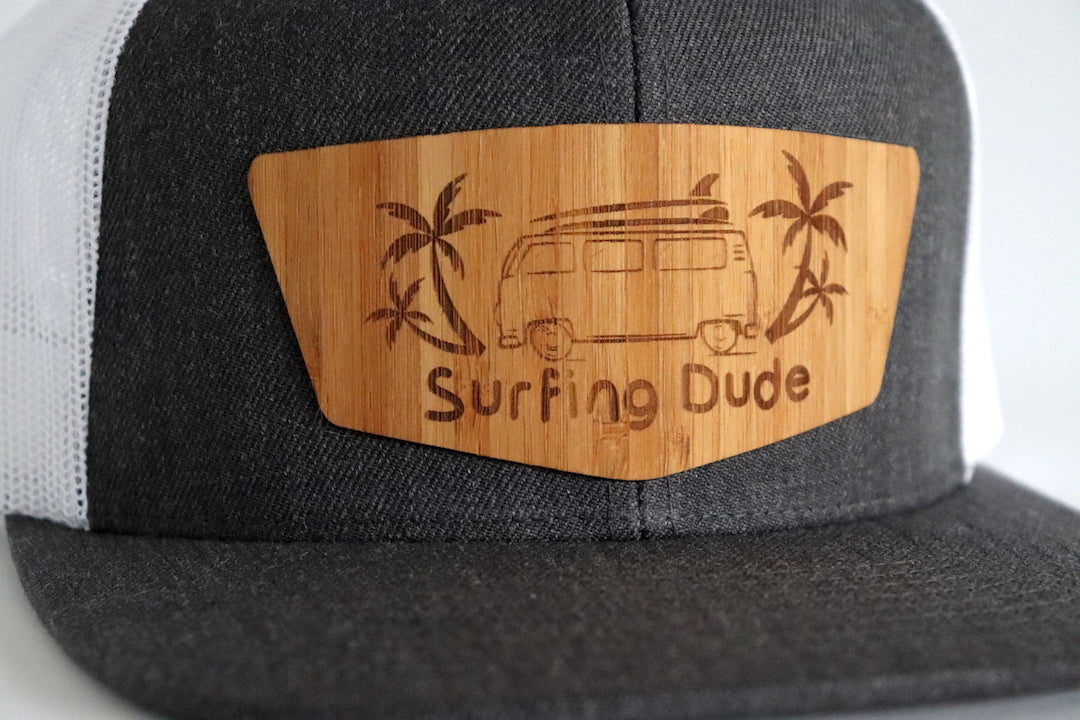 Surfing Dude hat - Bambo wood